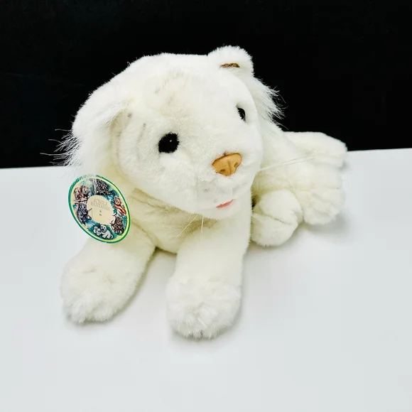 VTG Kellytoy Jungle Fantasies White Tiger Original Tag Plush Stuffed Animal 13” - Picture 4 of 10